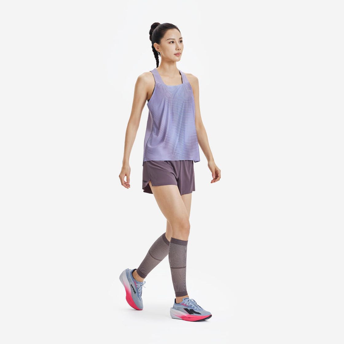 데카트론 여성 러닝 경량 싱글렛 런 라이트 900 스모크 퍼플(Decathlon Women's Running Lightweight Singlet Run Light 900 Smoke Purple) - 2