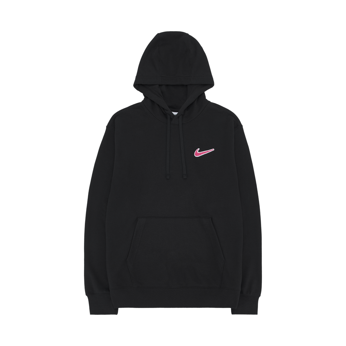 FZ5201-010 Nike Club French Terry Pullover Hoodie Black Pinksicle - Asia
