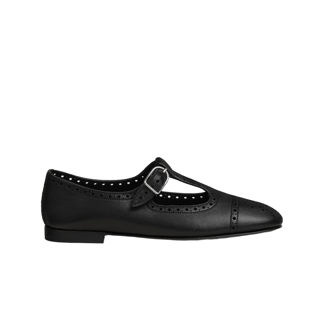 H262074Z02 (W) Hermes Nectar Ballet Flat Nappa Leather & Noir