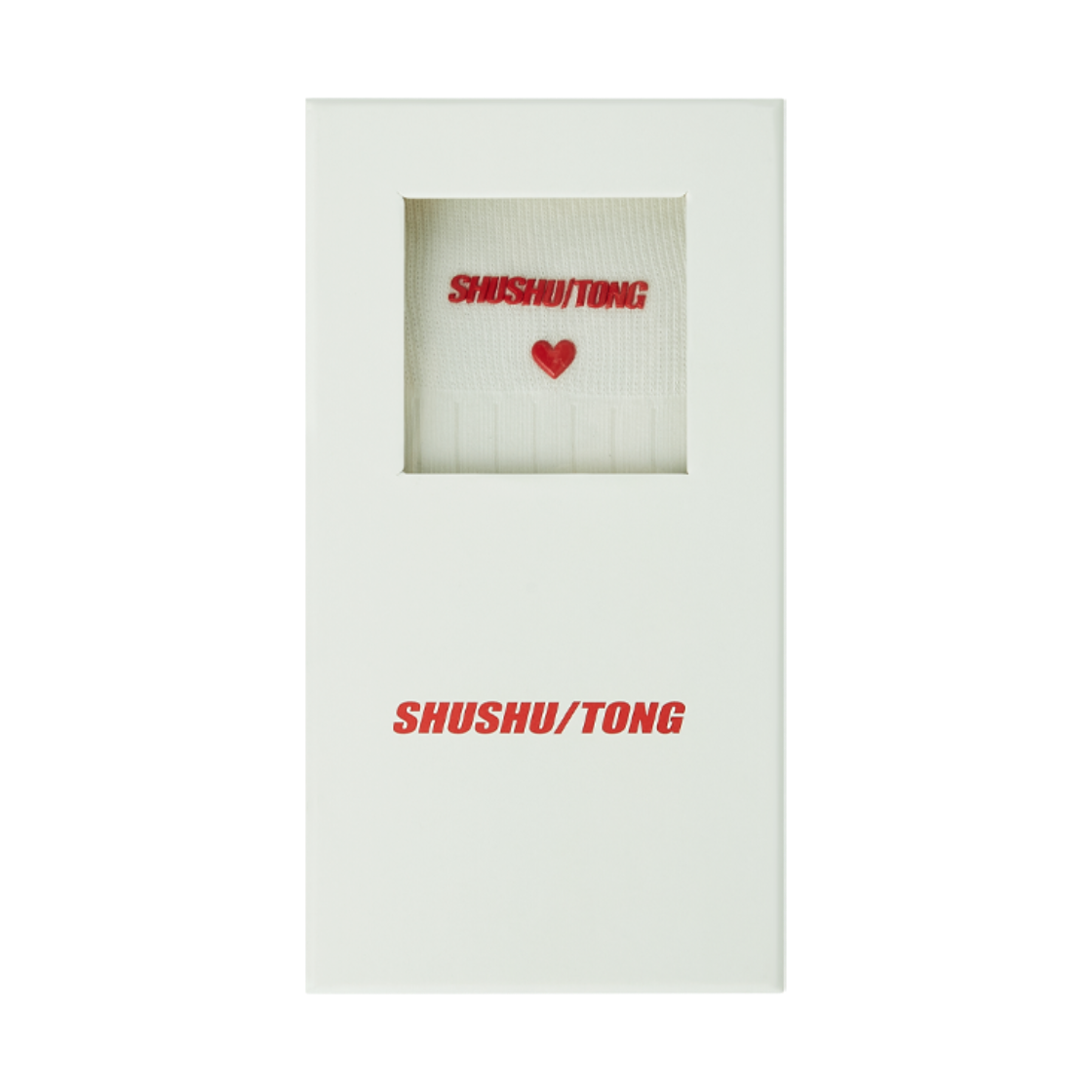 슈슈통 우먼 로고 삭스 화이트 - 26FW(Shushu/Tong Women Logo Socks White - 26FW) - 5