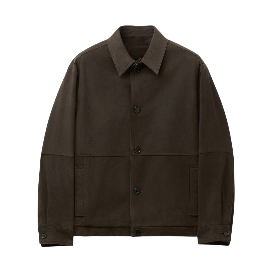 CWUDA26611BRX Customellow Lamb Suede Leather Blouson Brown