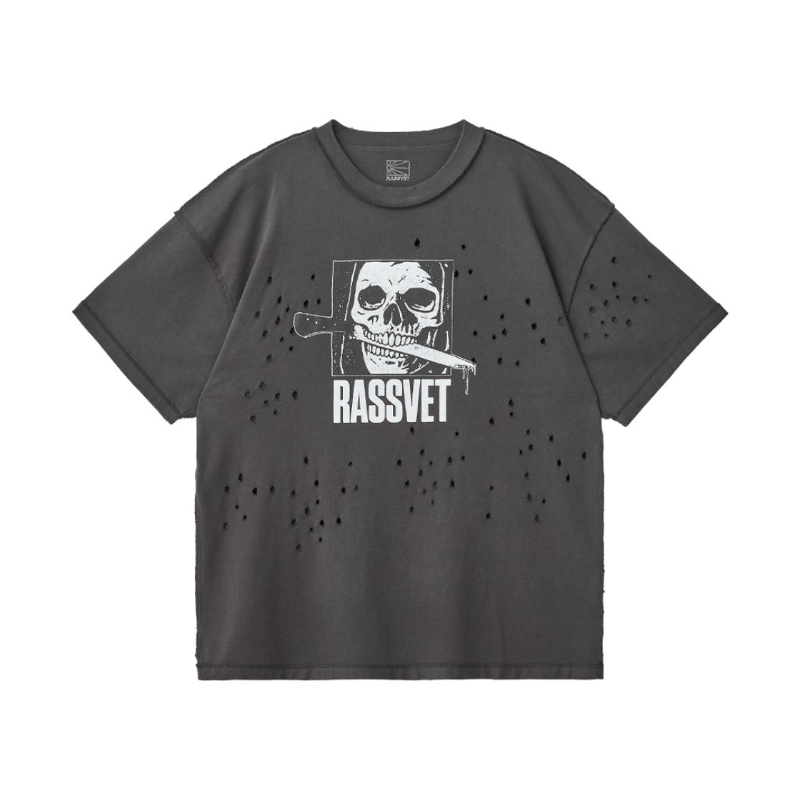 KM6DTSSRS05BK Rassvet Slasher Tee Shirt Black - 26FW
