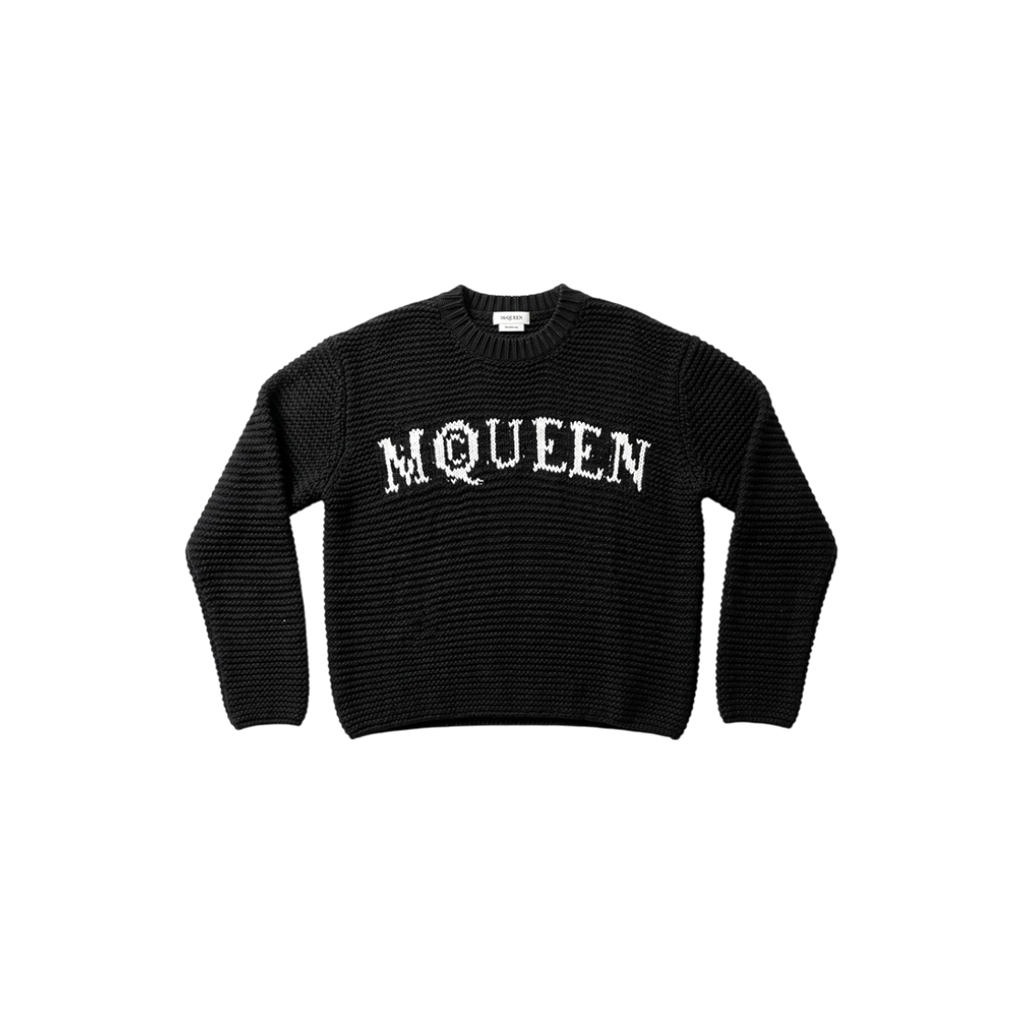 알렉산더맥퀸 블랙 순면 남성 니트 상의 90(Alexander McQueen Black Cotton Knit Top)