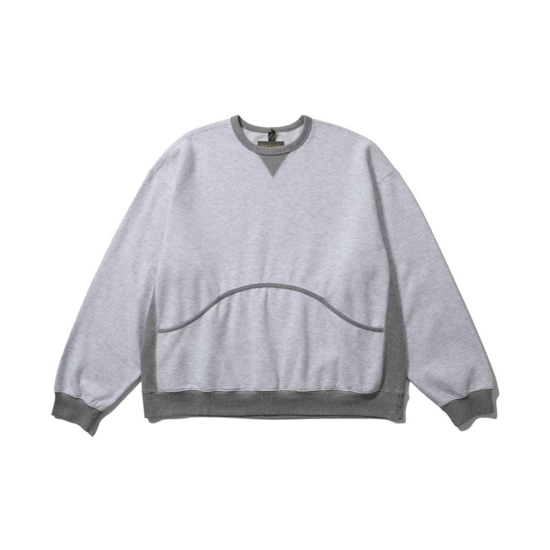 HM26AW-SW01 humorous account Wave Pk Sw Shirt Light Melange Gray