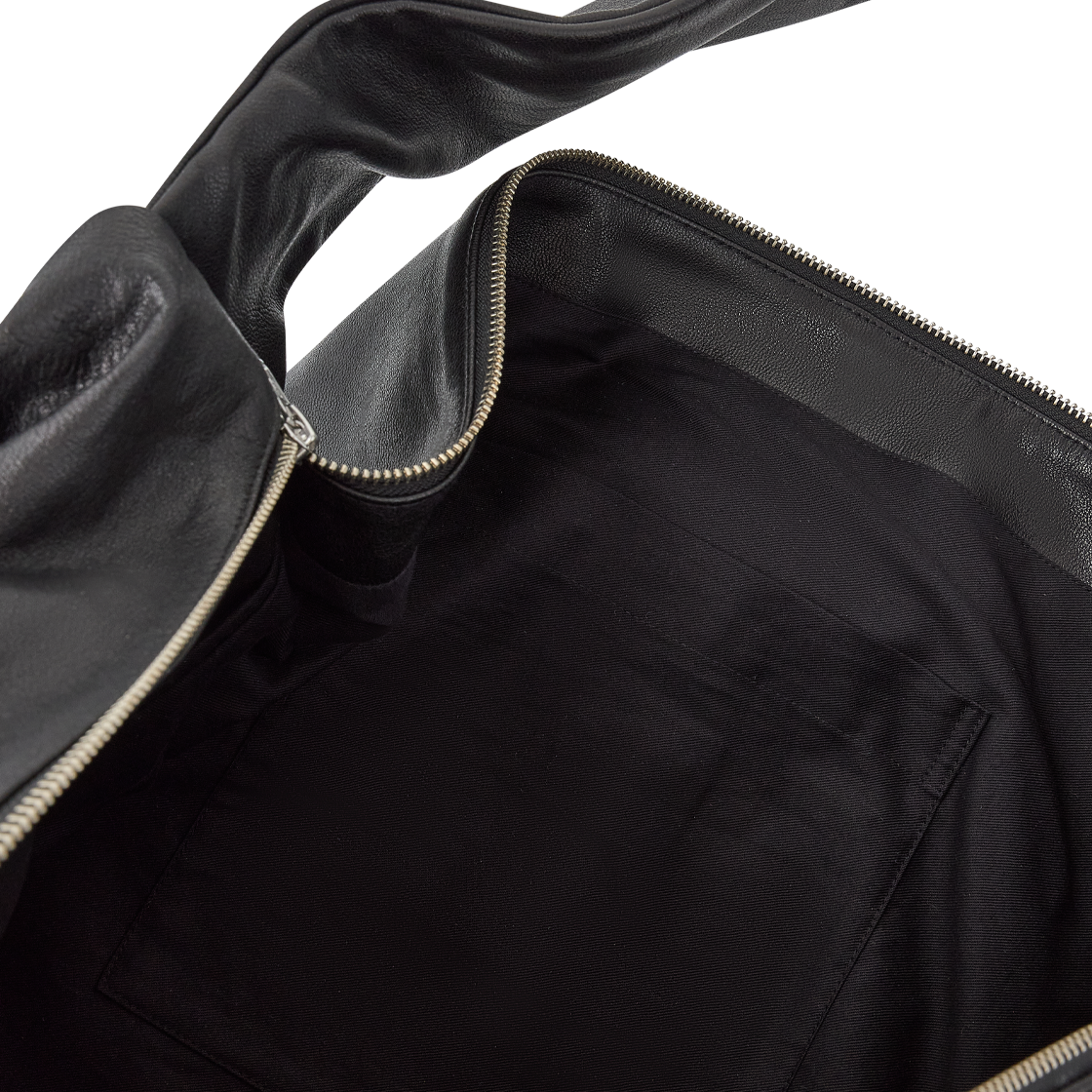슈타인 고트 레더 셔링 핸들 숄더 백 블랙 - 26FW(ssstein Goat Leather Shirring Handle Shoulder Bag Black - 26FW) - 6