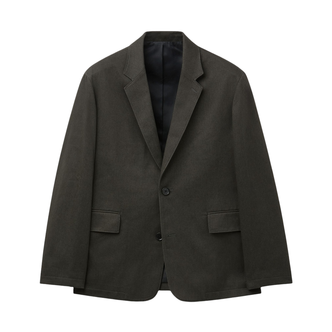 CWJAA26621GYD Customellow Loose-Fit Cotton Set-Up Jacket Dark Gray