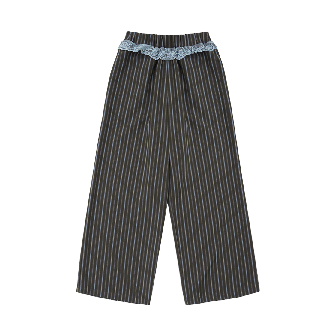 비바셔스 엘리스 스트라이프 레이스 팬츠 브라운(VIVACIOUS Elise Striped Lace Pants BROWN) - 1