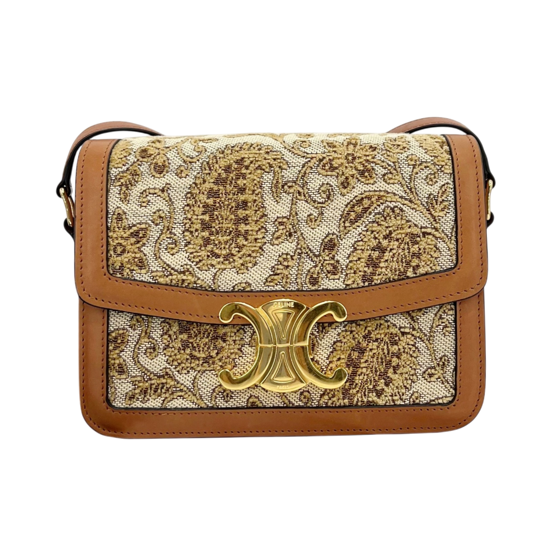 ITCRI562TQRP Celine Canvas Triomphe Crossbody Bag