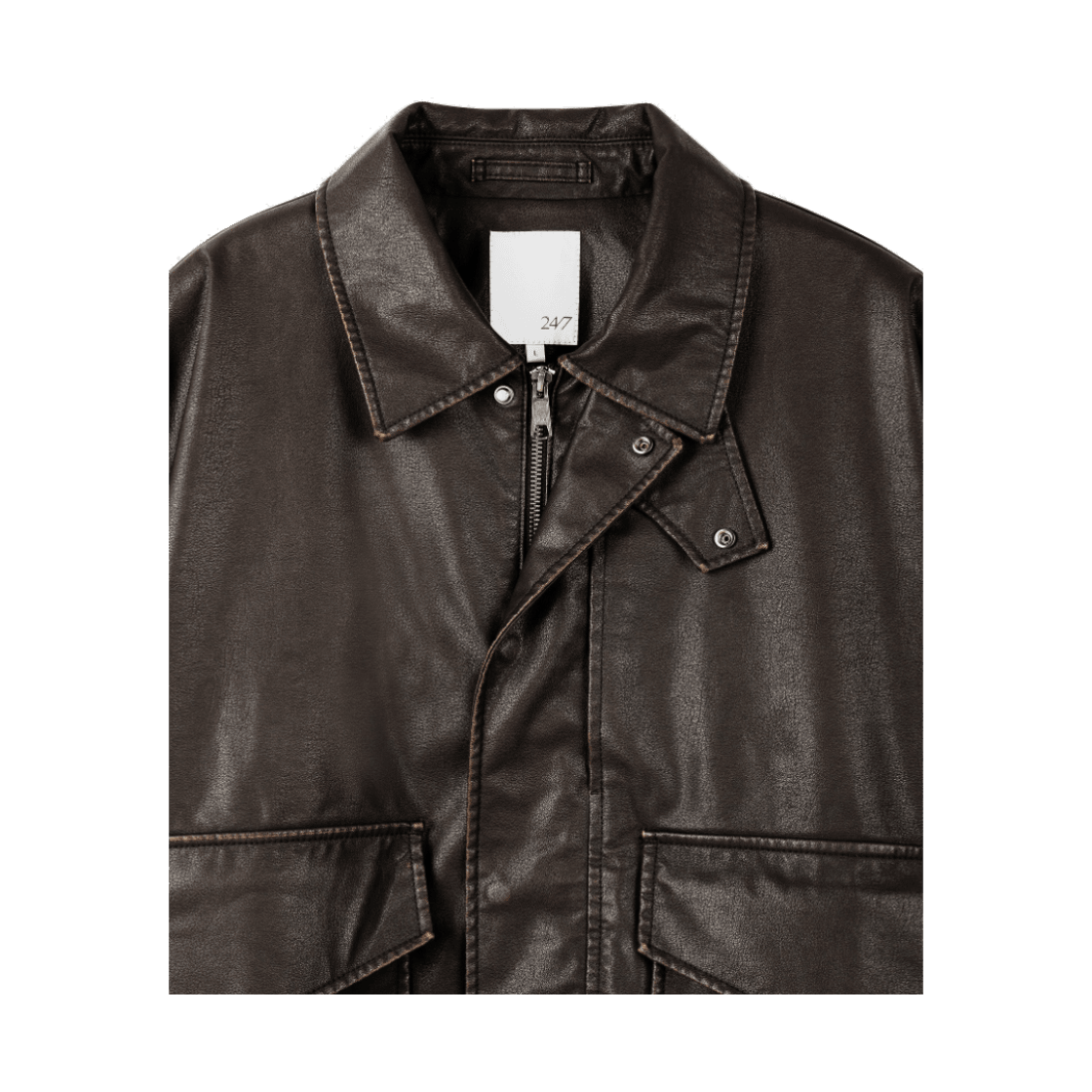 24/7시리즈 레더 A-2 자켓 다크 브라운(24/7 series Leather A-2 Jacket Dark Brown) - 3