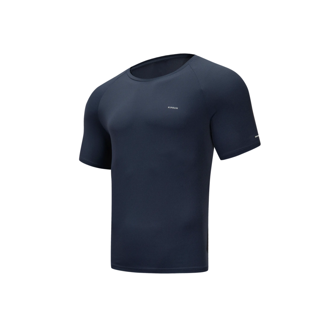 8882891 Decathlon Men's Running Short Sleeve T-Shirt Run Dry Cooling 500 Cosmos Blue