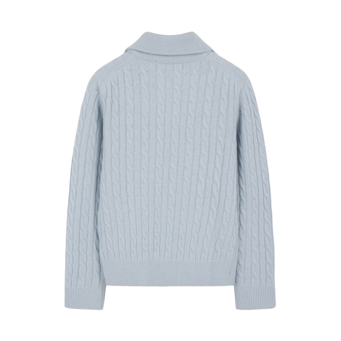 브룩스브라더스 여성 울 케이블 하프집업 라이트블루(BrooksBrothers Women's Wool Cable Half Zip Light Blue) - 2