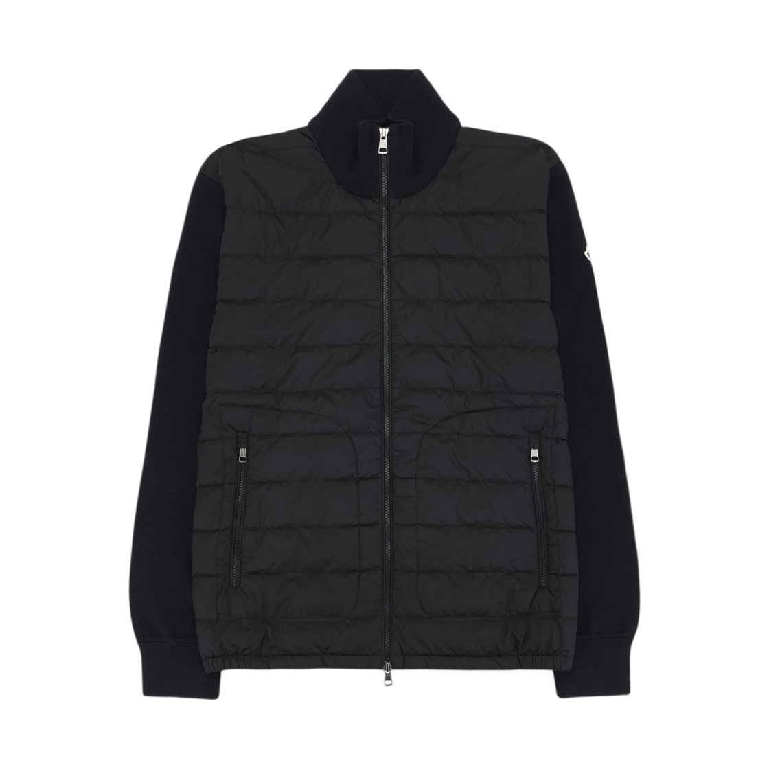 L2-091-9B50700-A9341-999 Moncler Padded Zip-Up Cardigan Black - 26FW