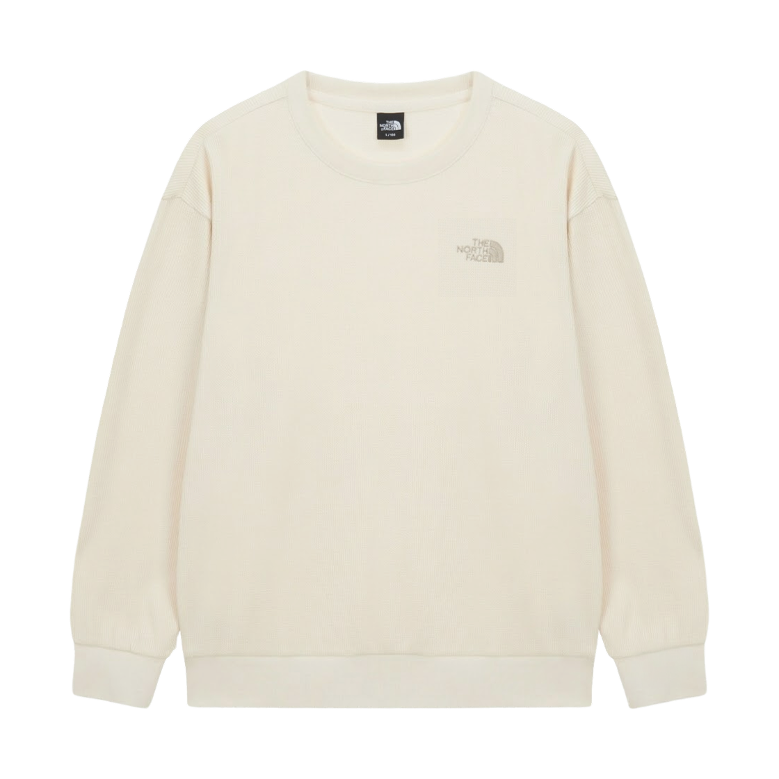 NT7TS54A The North Face Softgrid L/S R/T-Shirt Vanilla - 26FW