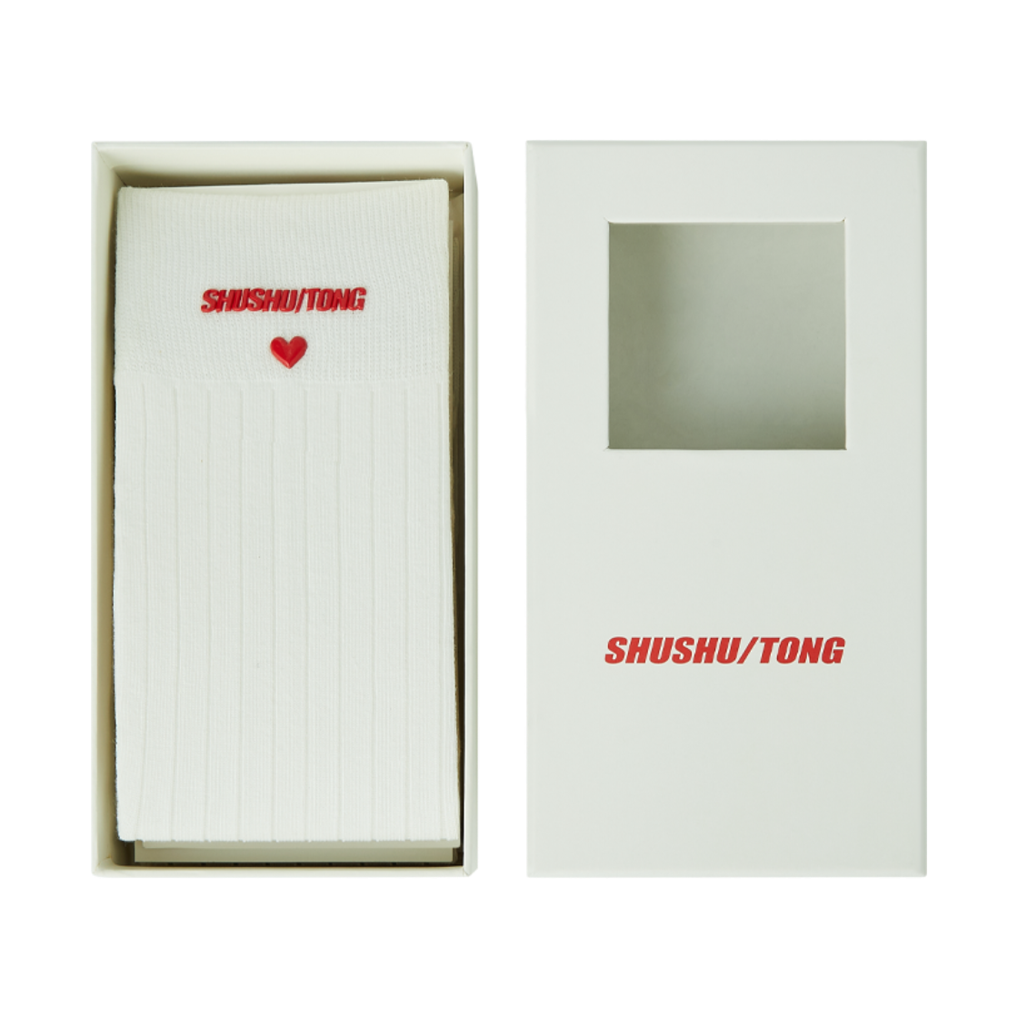 슈슈통 우먼 로고 삭스 화이트 - 26FW(Shushu/Tong Women Logo Socks White - 26FW) - 4