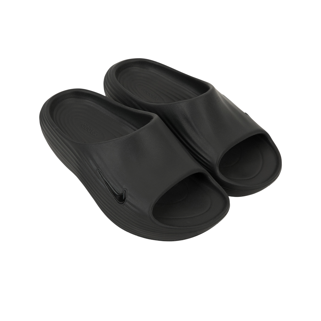 (W) 나이키 리액트X 리주버네이트 슬라이드 트리플 블랙((W) Nike ReactX Rejuven8 Slide Triple Black) - 4