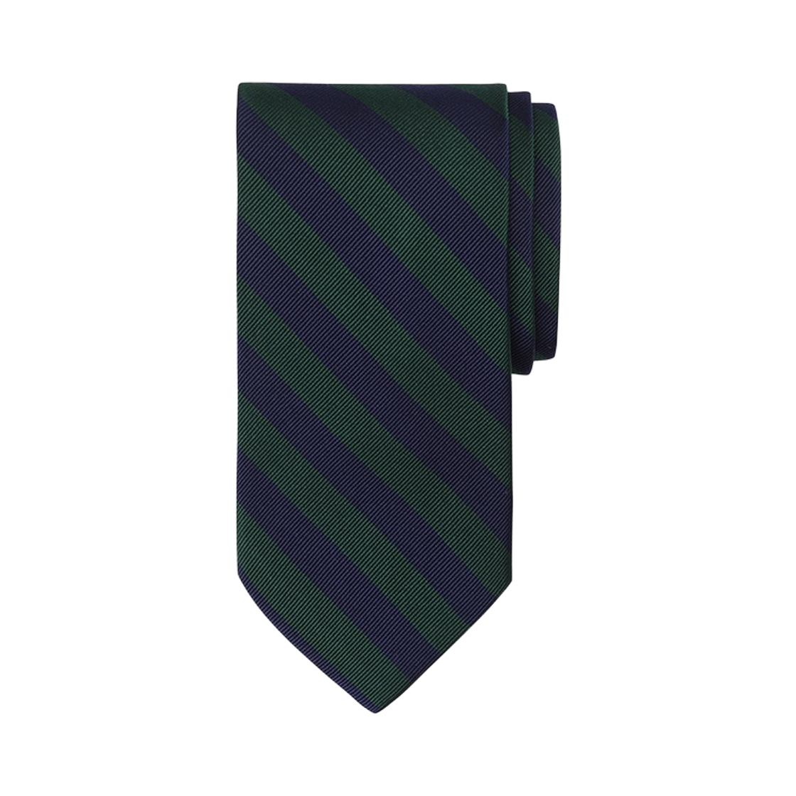 BBATMFZ501-ZGN BrooksBrothers Stripe Repp Tie Green