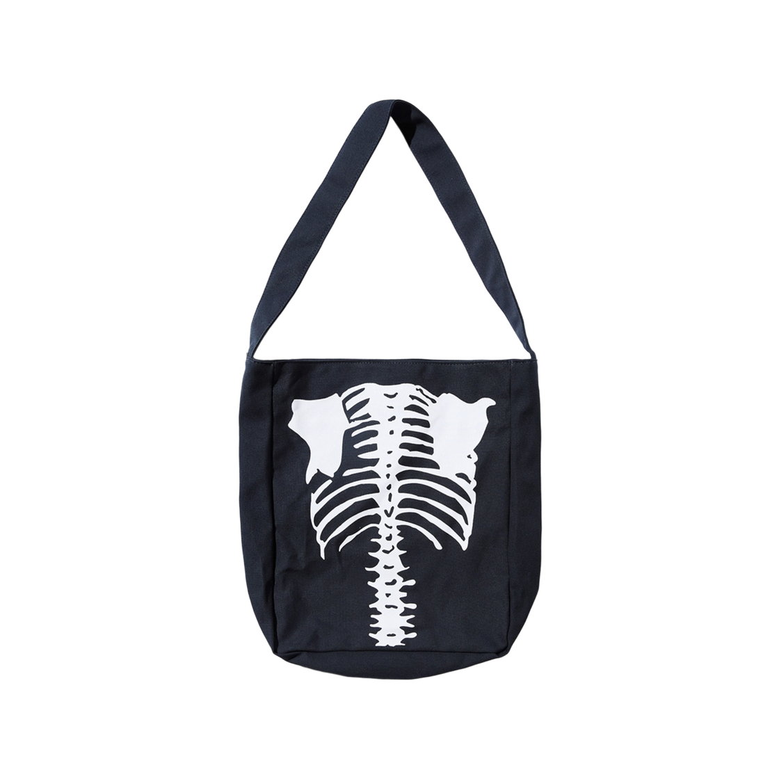 벤슨 레더 백 본 & 오발 로고 캔버스 토트백 / 네이비(Vanson Leathers Back Bone & Oval Logo Canvas Totebag / Navy) - 2