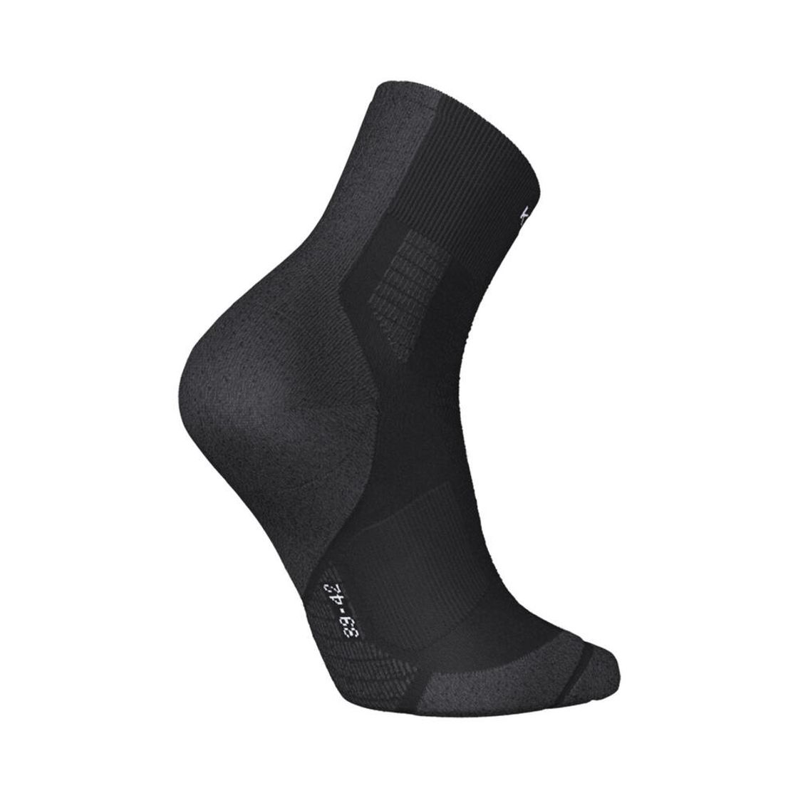 데카트론 러닝 얇은 중목 양말 1켤레 파인 런 900 스모크 블랙(Decathlon Running Thin Mid-Calf Socks 1 Pair Fine Run 900 Smoke Black) - 3