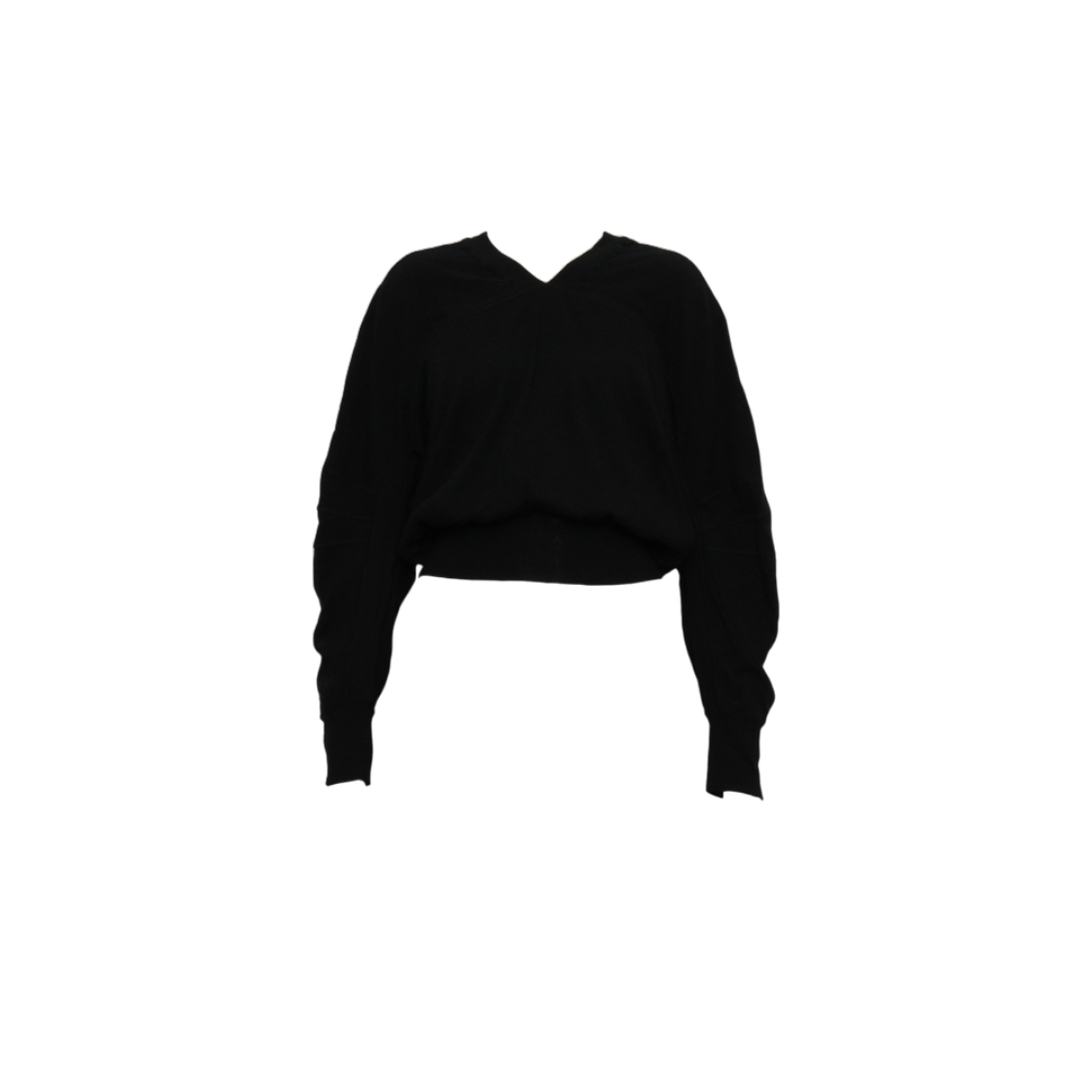 ITMJUH4EF999 Bottega Veneta Black Merino Wool V-Neck Sweater