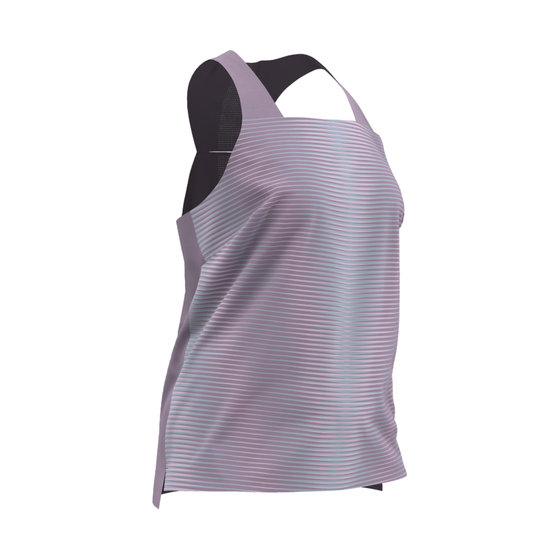 8968845 Decathlon Women's Running Lightweight Singlet Run Light 900 Smoke Purple