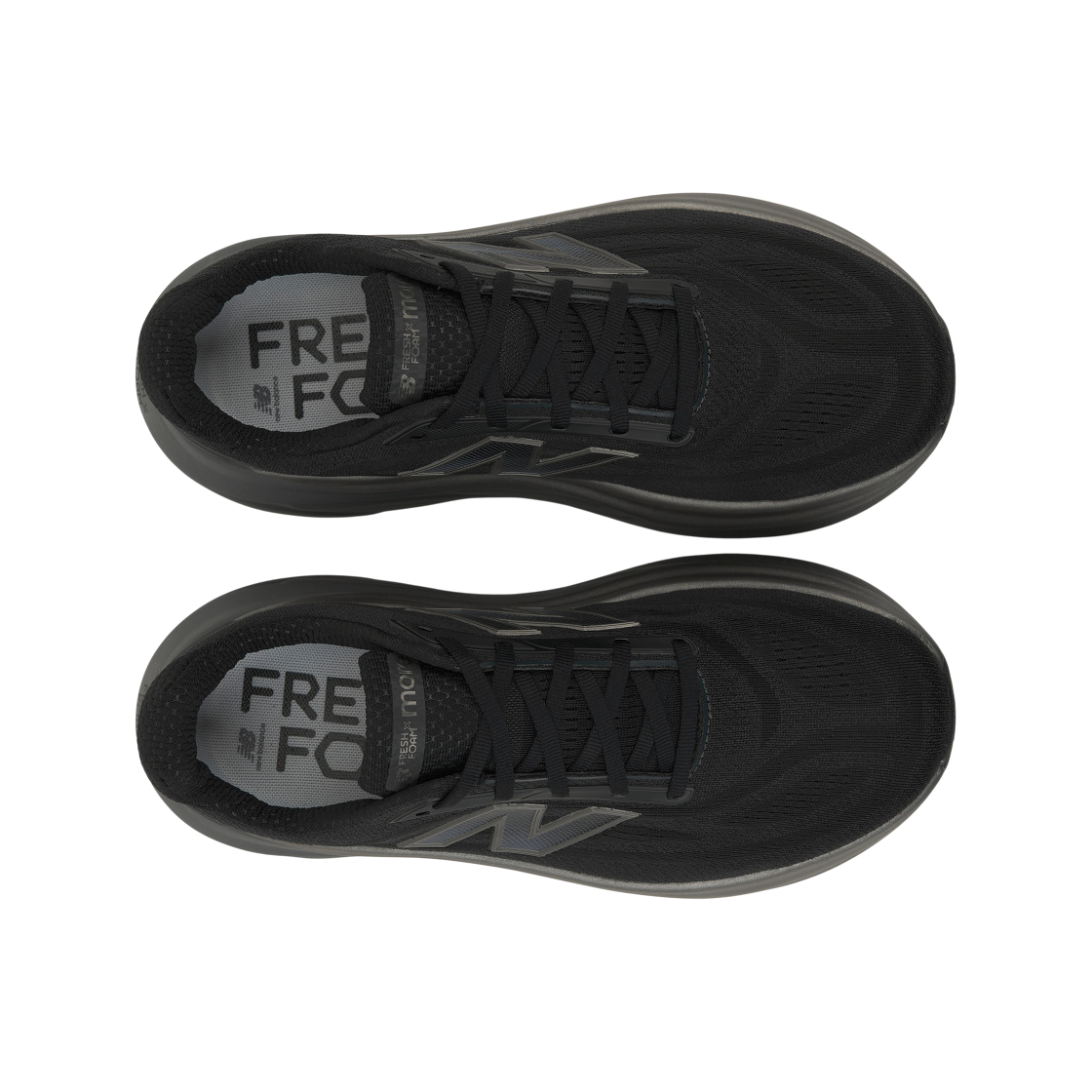 뉴발란스 프레쉬 폼 모어 v6 블랙 캐슬락 블랙 메탈릭 - 2E 와이드(New Balance Fresh Foam More v6 Black Castlerock Black Metallic - 2E) - 5