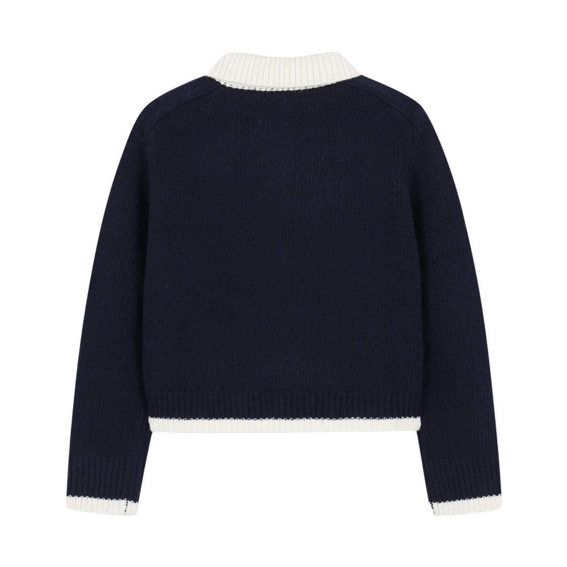 브룩스브라더스 여성 로고 집업 가디건 네이비(BrooksBrothers Women's Logo Zip-Up Cardigan Navy) - 2