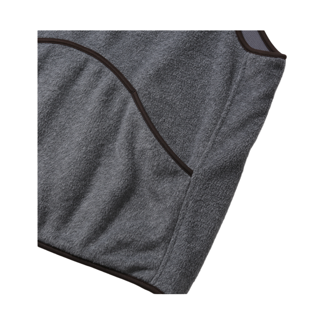 휴머러스 어카운트 웨이브 포켓 플리스 베스트 멜란지 다크 그레이(humorous account Wave Pk Fleece Vest Melange Dark Gray) - 4