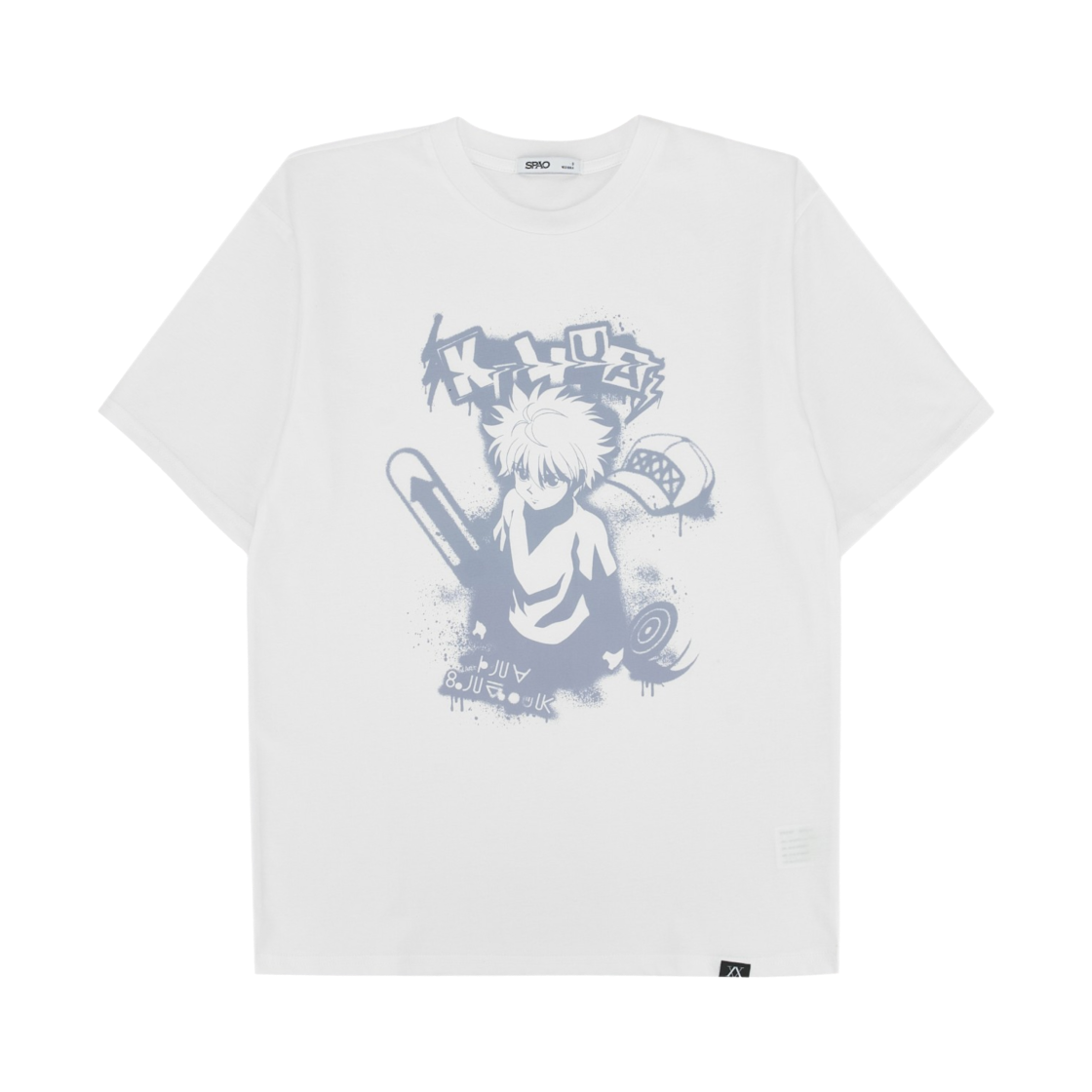 SPRLG11U03 Spao x Hunter x Hunter Short Sleeve T-Shirt White
