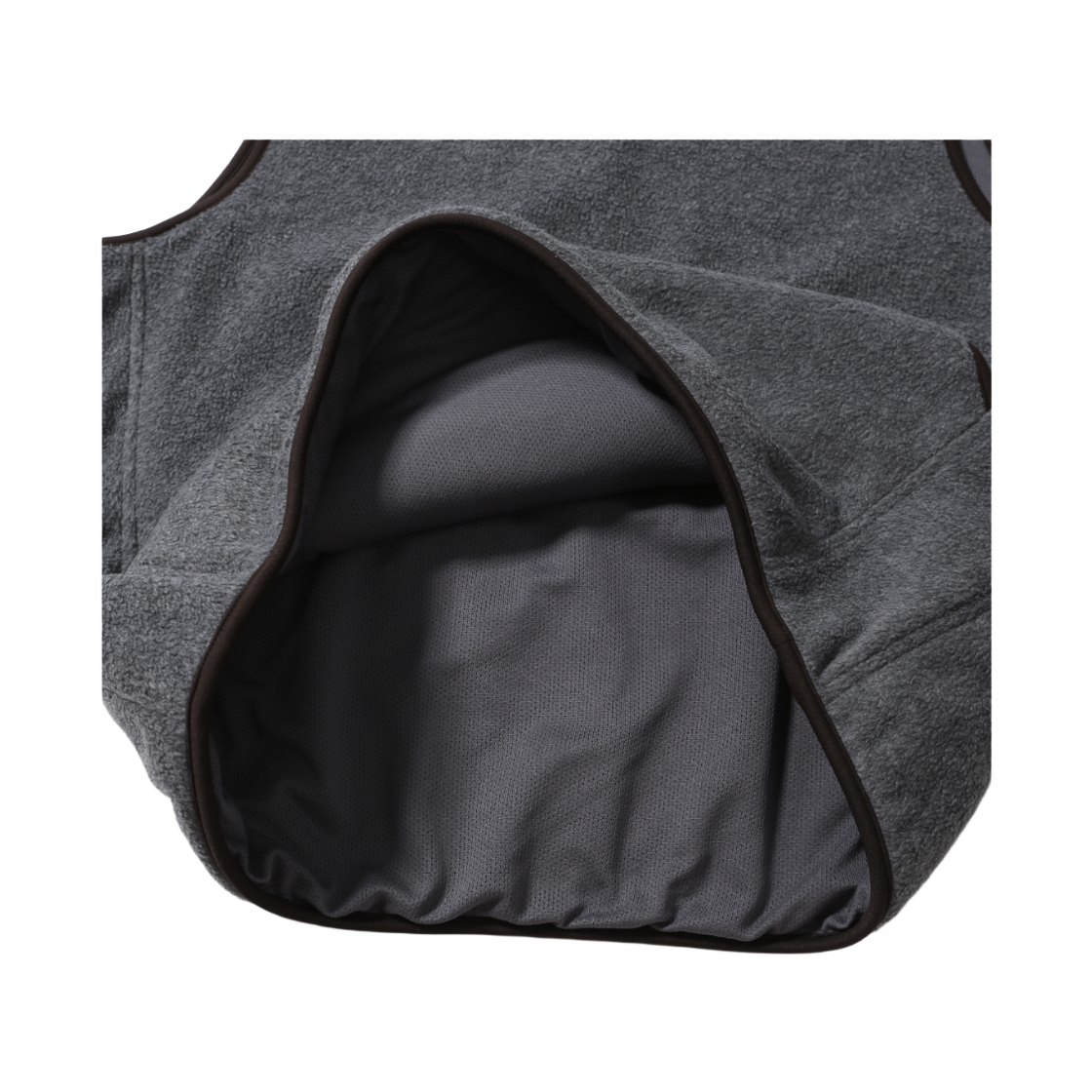 휴머러스 어카운트 웨이브 포켓 플리스 베스트 멜란지 다크 그레이(humorous account Wave Pk Fleece Vest Melange Dark Gray) - 5