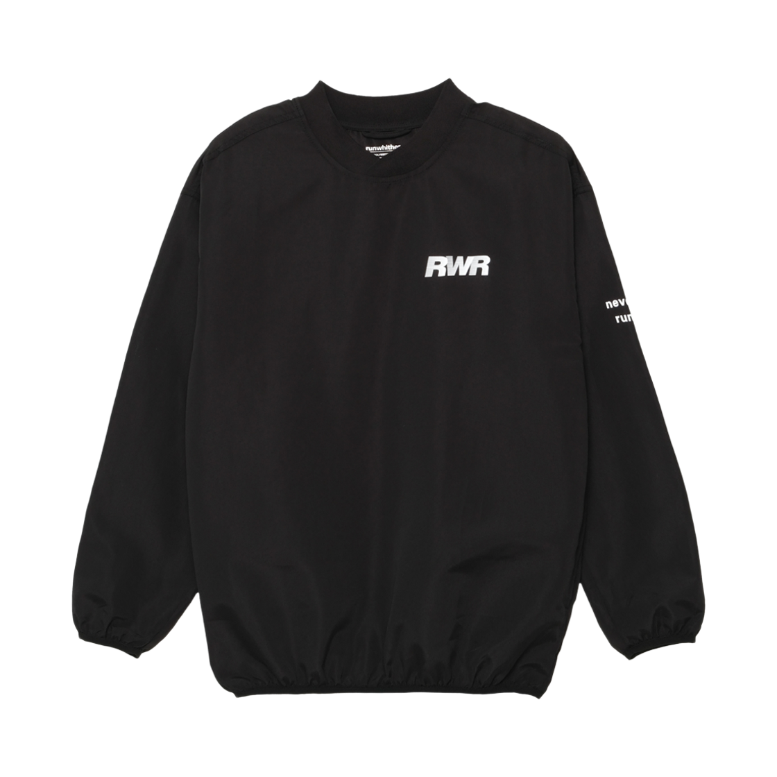 [KREAM 단독] 런위더 빈티지 윈드브레이커 맨투맨 블랙([KREAM 단독] runwhither RWR Vintage Windbreaker MTM Black)