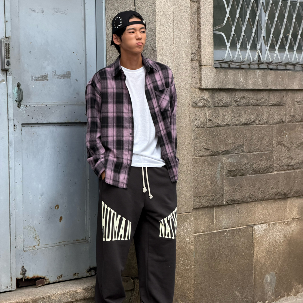 아모우 휴먼 네이처 스웻 팬츠 블랙(AMOU Human Nature Sweat Pants Black) - 6