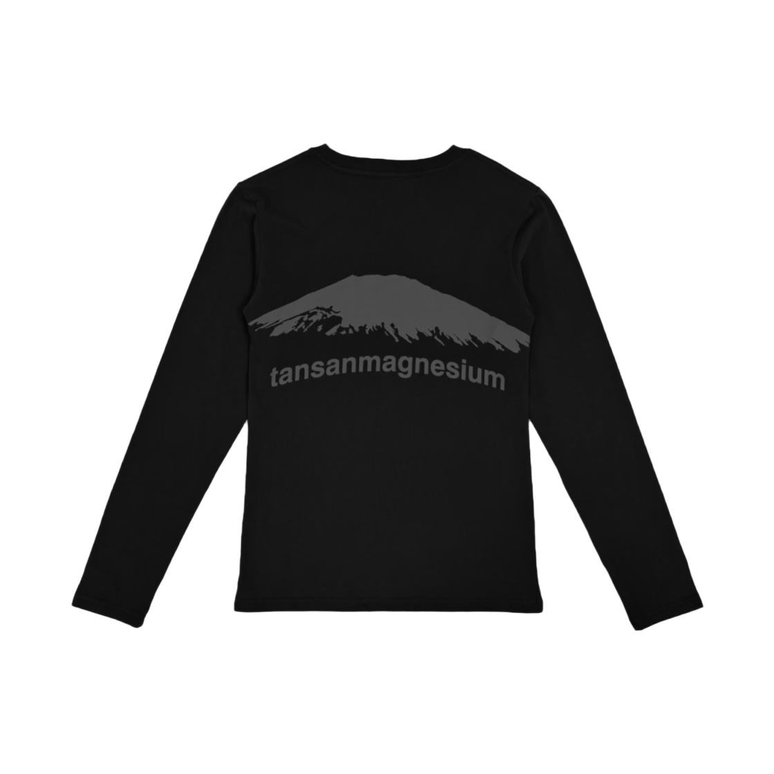 탄산마그네슘 마운틴 롱슬리브 티셔츠 블랙(Tansanmagnesium Mountain Long Sleeve T-Shirt Black)