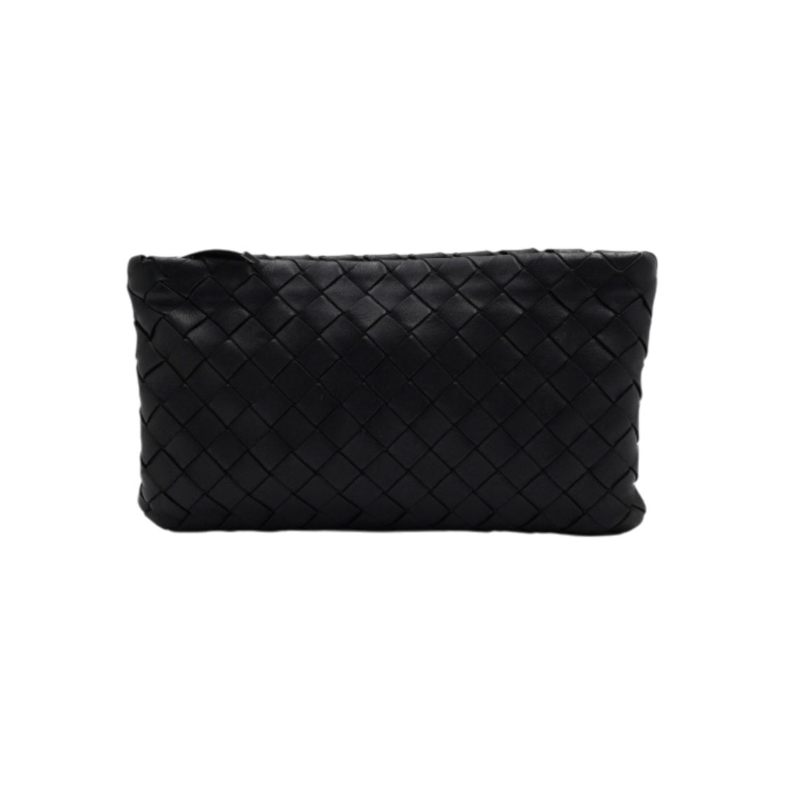 ITCUVFABNVHC Bottega Veneta Black Intrecciato Clutch Bag