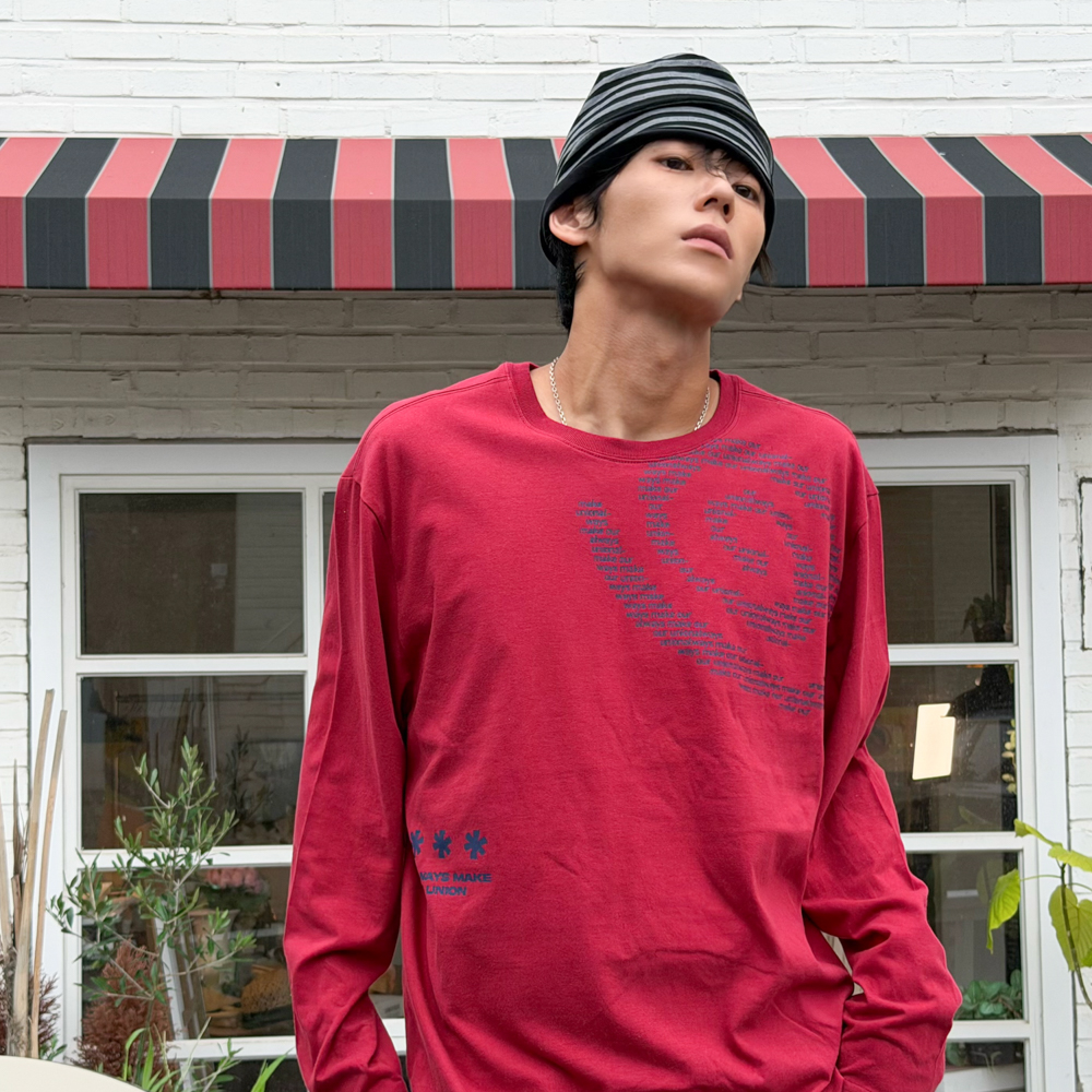 아모우 몰리 쉘 롱슬리브 레드(AMOU Molly Shell Long Sleeve Red) - 5