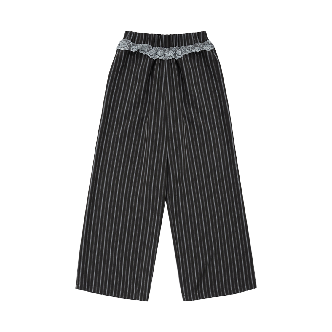 비바셔스 엘리스 스트라이프 레이스 팬츠 블랙(VIVACIOUS Elise Striped Lace Pants BLACK)