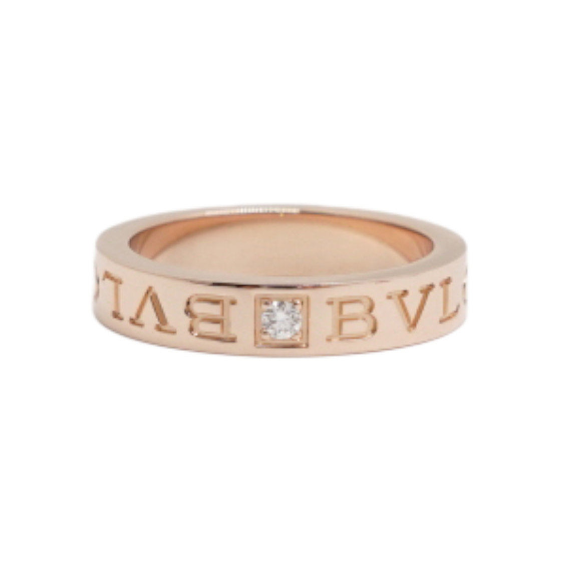 IT3I6LD4883Q Bulgari 18K Rose Gold 1P Diamond B.Zero1 Essential Ring