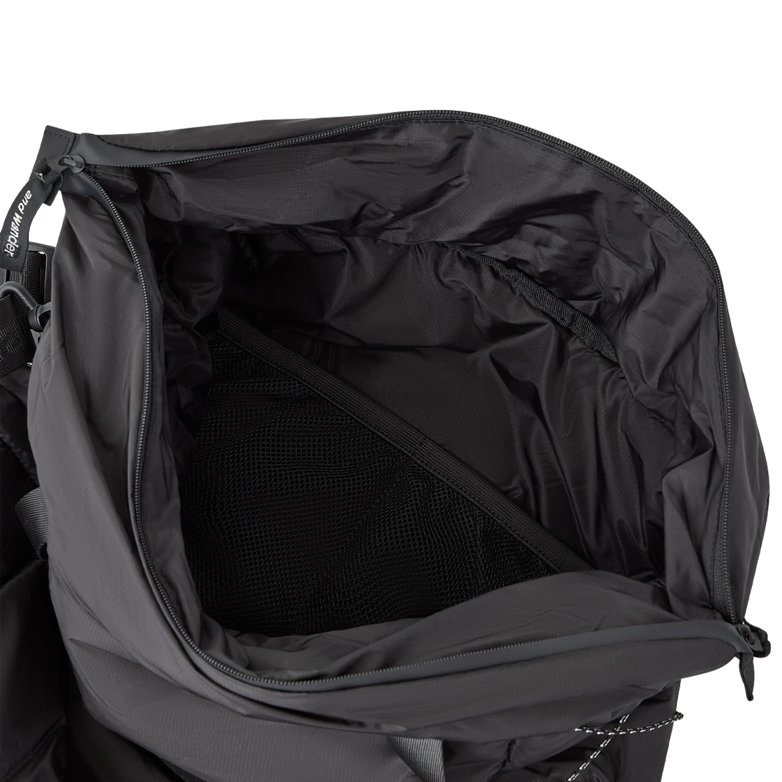 앤드 원더 147 푸퍼 미니 립스탑 토트 백 블랙 - 26FW(And Wander 147 Puffer Mini Ripstop Tote Bag Black - 26FW) - 6