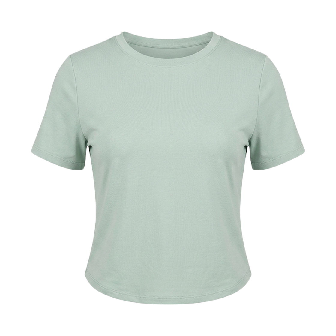CLWT8105 cielcoco Askin Semi-Cropped Short Sleeves Green
