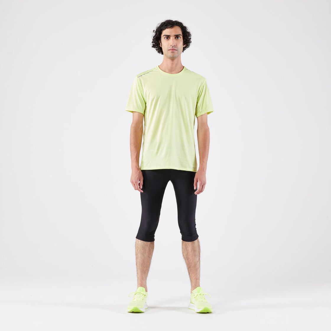 데카트론 남성 7부 러닝 타이츠 런 드라이 100 스모크 블랙(Decathlon Men's 3/4 Running Tights Run Dry 100 Smoke Black) - 10