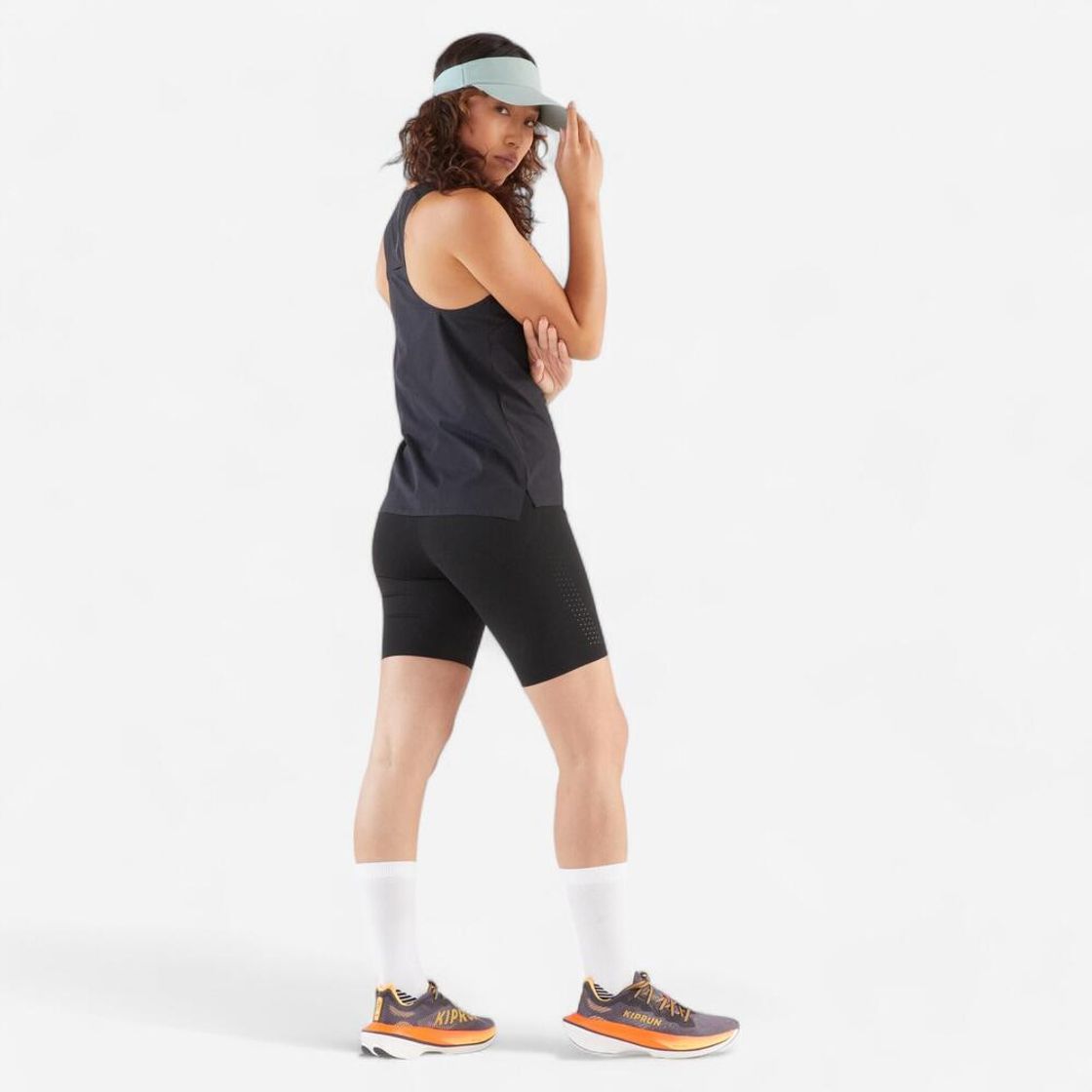 데카트론 러닝 바이저 선캡 모자 V2 프로즌 그린(Decathlon Running Visor Sun Cap V2 Frozen Green) - 8