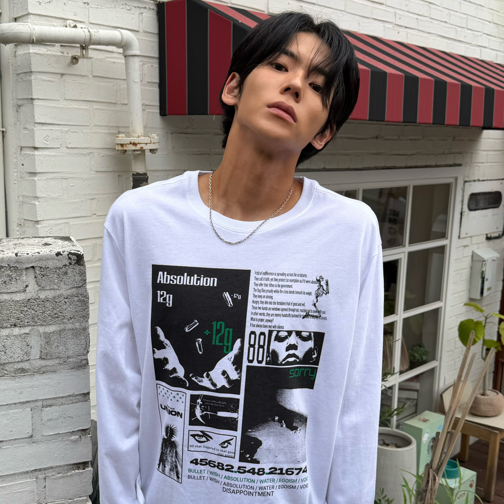 아모우 12 그램 롱슬리브 화이트(AMOU 12 gram Long Sleeve White) - 5