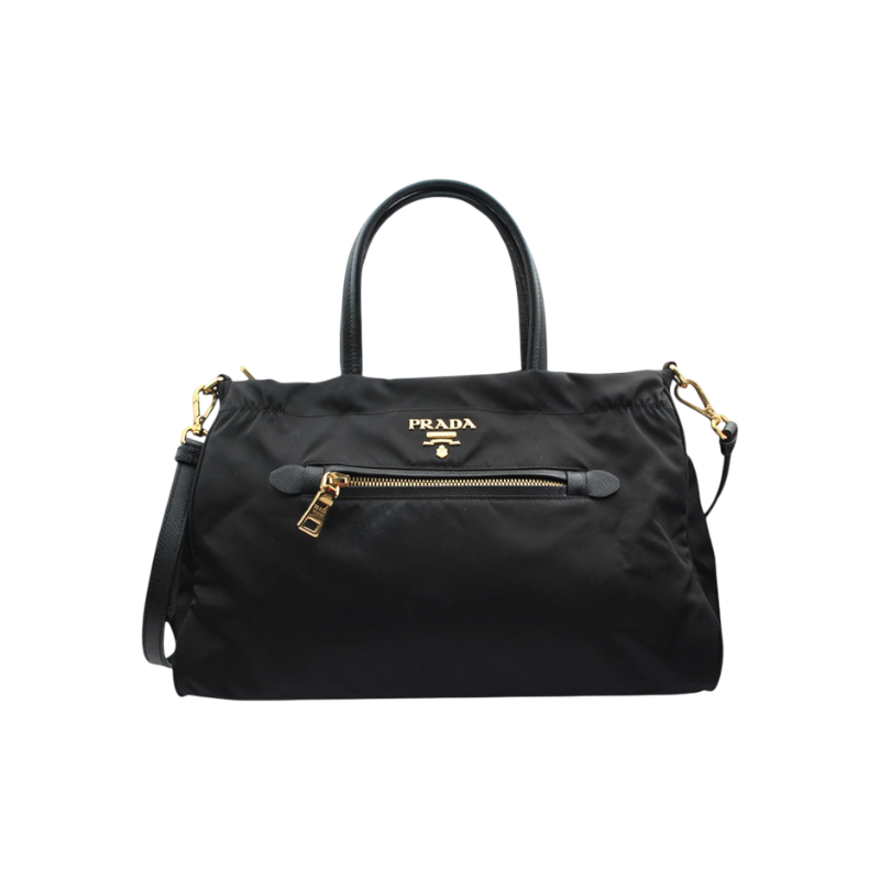 IT4A3NIK44VC Prada Black Pocono Tote Bag