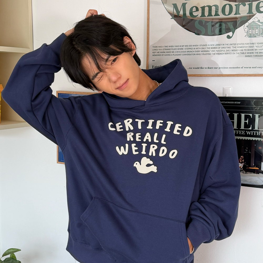 [KREAM 단독] 아모우 윌도 후디 딥 블루([KREAM 단독] AMOU Weirdo Hoodie Deep Blue) - 4
