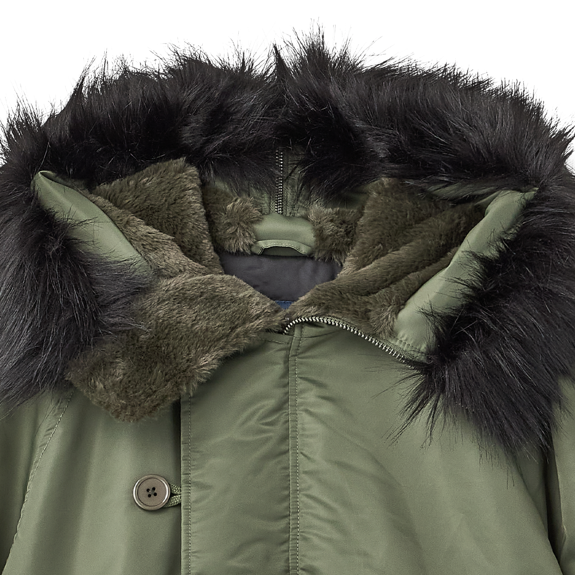 라스벳 후디드 N-2B 봄버 자켓 그린 - 26FW(Rassvet Hoooded N-2B Bomber Jacket Green - 26FW) - 3