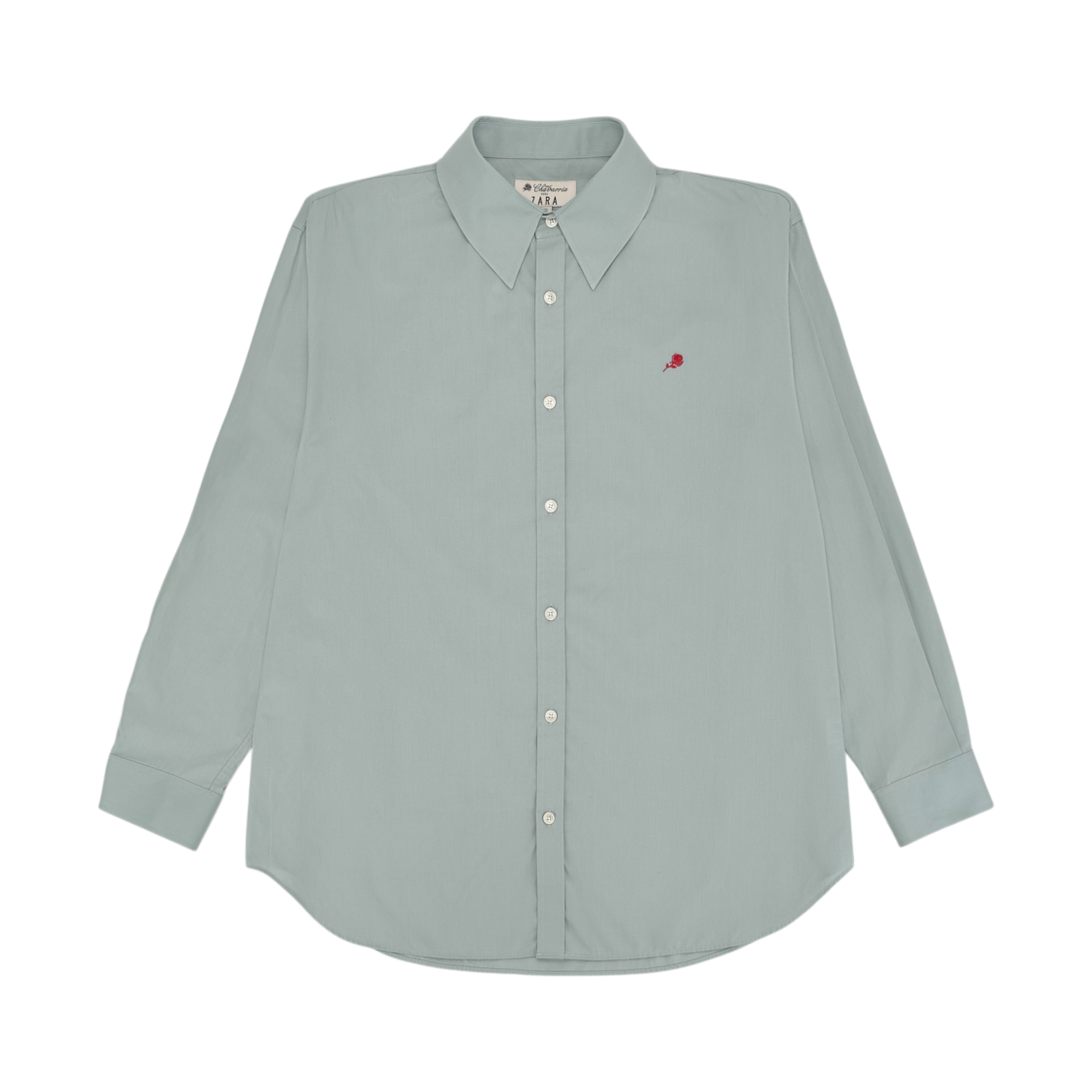 5588/400/403 Zara x Willy Chavarria Relaxed Fit Cotton Shirt Sky Blue