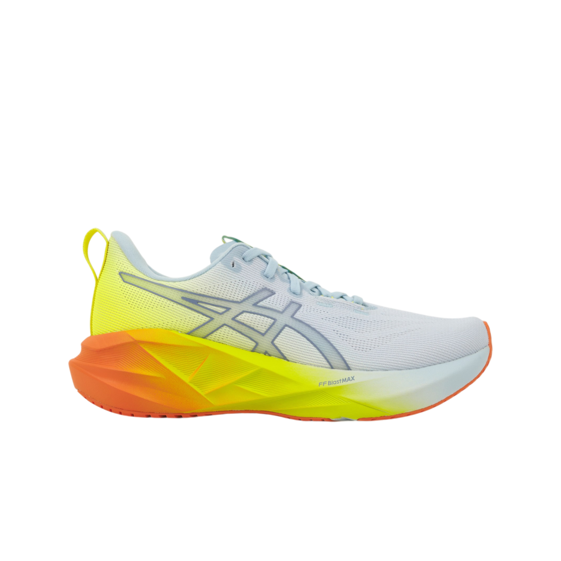 1011C184-400 Asics Novablast 5 Sunny Sizzle Sky Lemon Spark