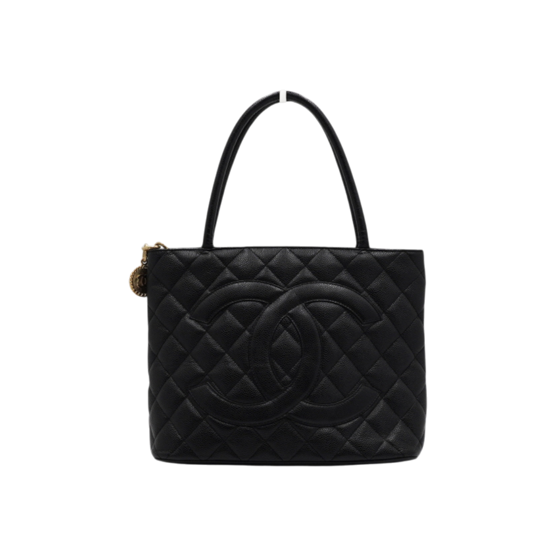 ITCULKRCTS8T Chanel Timeless CC Black Caviar Medallion Tote Bag