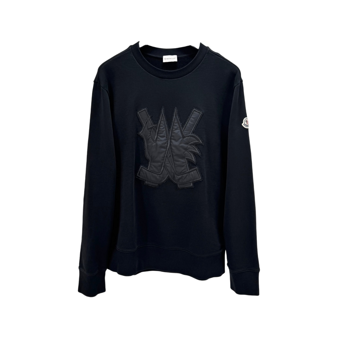 IT3QM48I93WR Moncler Logo Patch Sweatshirt Black