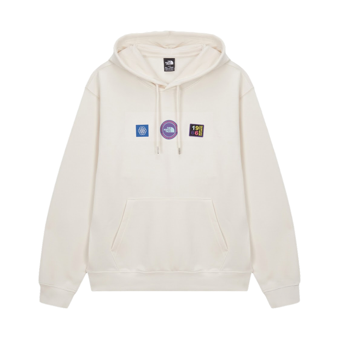 노스페이스 U 익스플로러 배지 릴렉스드 후드 그래픽 아이보리 - 26FW(The North Face U Explorer Badges RLX Hoodie Graphic Ivory - 26FW) - 2