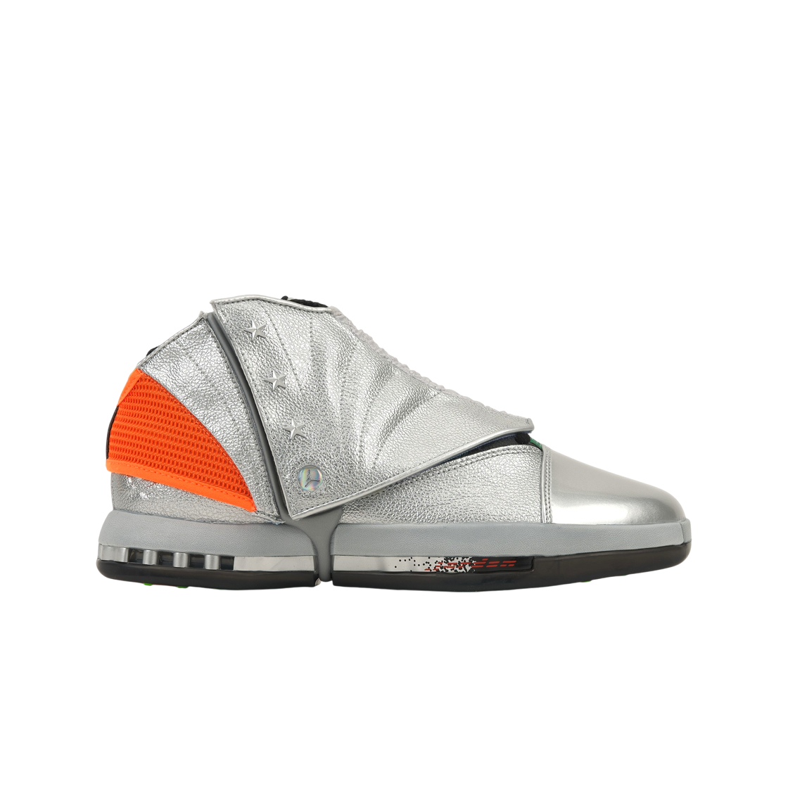 IV7638-001 Jordan x Free The Youth 16 Retro Metallic Silver Picante Red